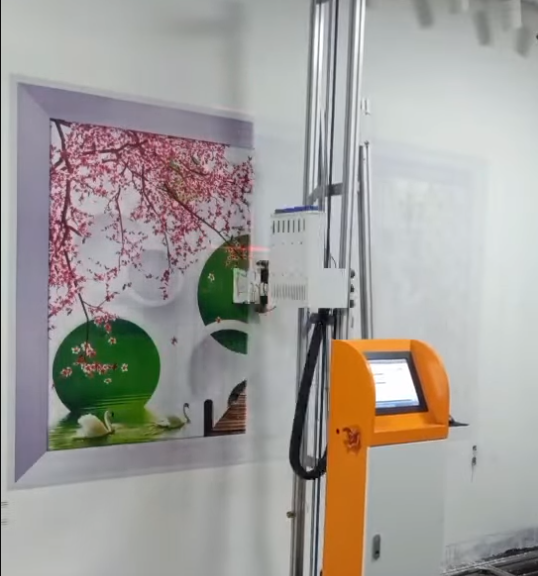 vertical wall paiting printer machine